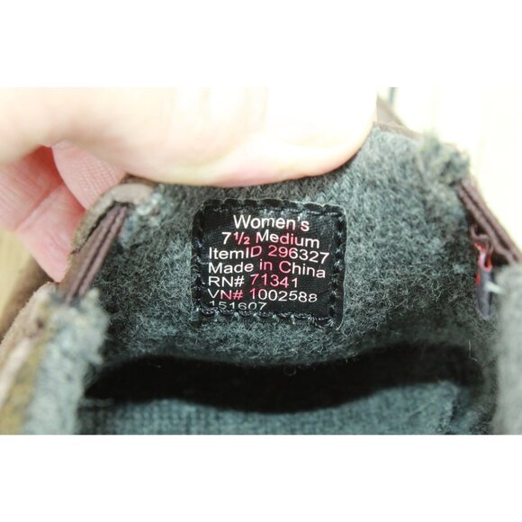 LL Bean Women's Brown Suede Slip On Slip Resistant Loafer Shoes Size 7.5 M - Picture 8 of 9